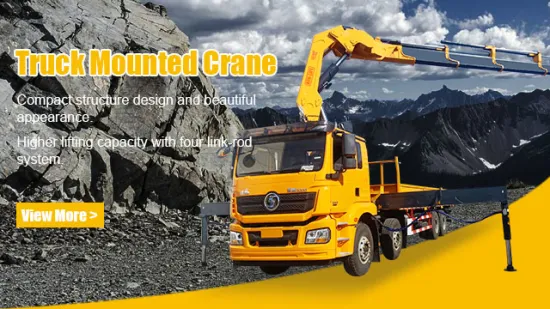 Prix ​​​​de la grue hydraulique de 6,3 tonnes Grue mobile montée sur camion Grue de levage Grue de machines de construction à vendre