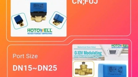 Moteur électrique modulant 0-10VDC avec vanne de régulation motorisée par corps de vanne en laiton à filetage femelle