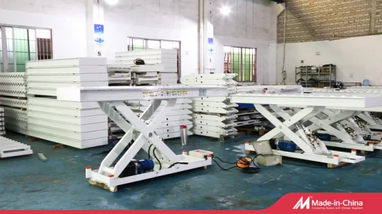 Table élévatrice hydraulique de ciseaux de dessus de rouleau d'opération d'atelier de Hong Rui